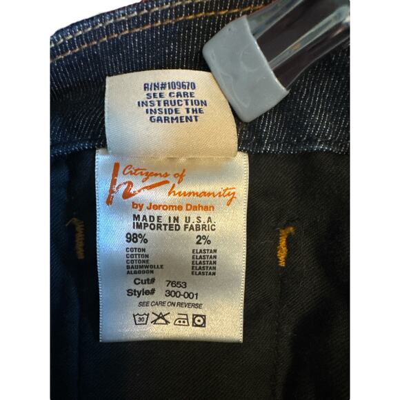 Citizens of Humanity Stretch Denim Skirt Size 30 | Knee-Length Dark Wash - Picture 12 of 14